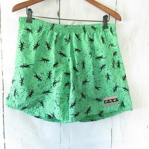 Gecko Hawaii Swim Trunks Shorts All Over Print